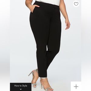 NWT Eloquii Ultimate Suit Black Pintuck Pant - 14R